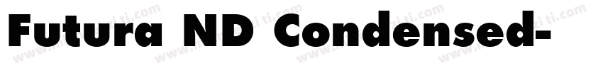 Futura ND Condensed字体转换